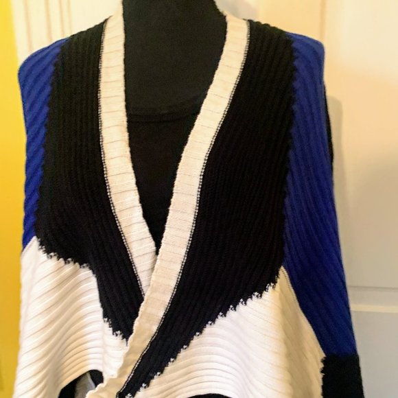 Ava Couture Cable Knit Open Front Cardigan Large - Picture 1 of 6